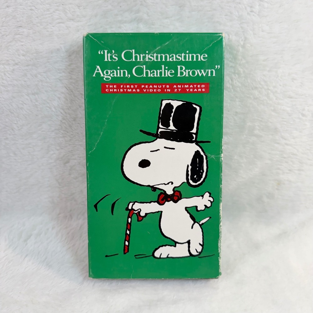 It's Christmastime Again Charlie‎ Brown VHS 1992 Peanuts Snoopy Shell Promo Tape